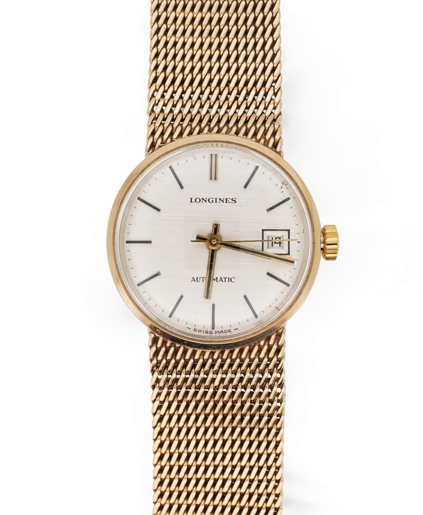 Longines, a lady's 9ct gold automatic wristwatch, circa 1978
